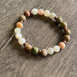 Unakite Sunstone Bracelet
